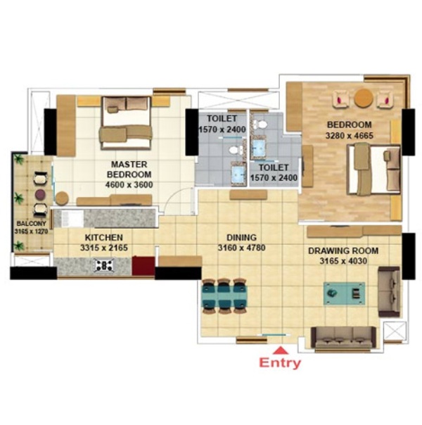 Chandra Panorama Floor Plans Sushant Golf City, Lucknow