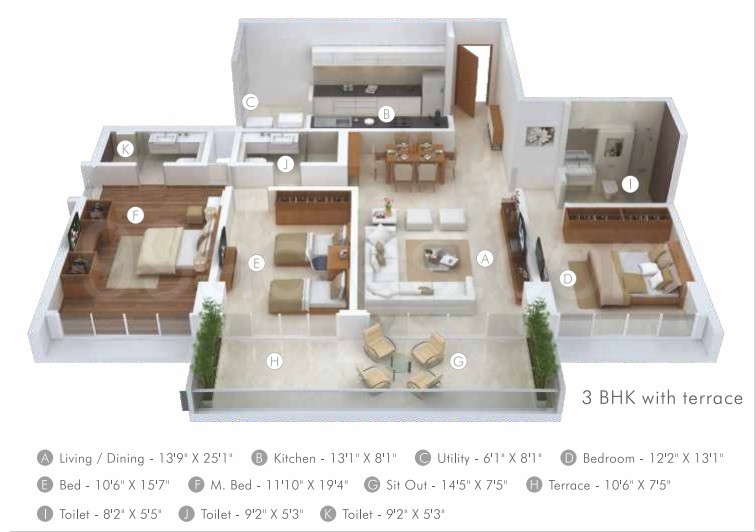 Clover Highlands Floor Plans Kondhwa, Pune