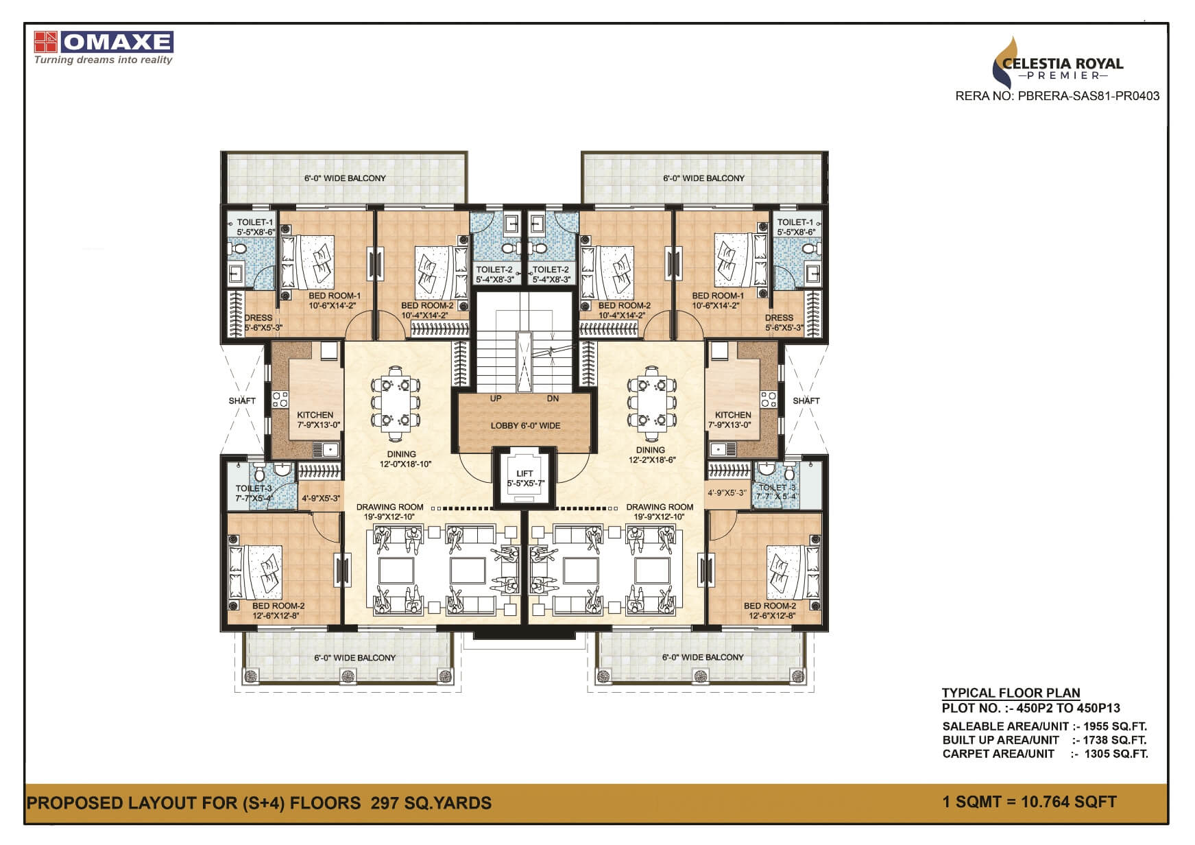 Omaxe Celestia Royal Premier Floor Plans Mullapur Garibdas, Chandigarh