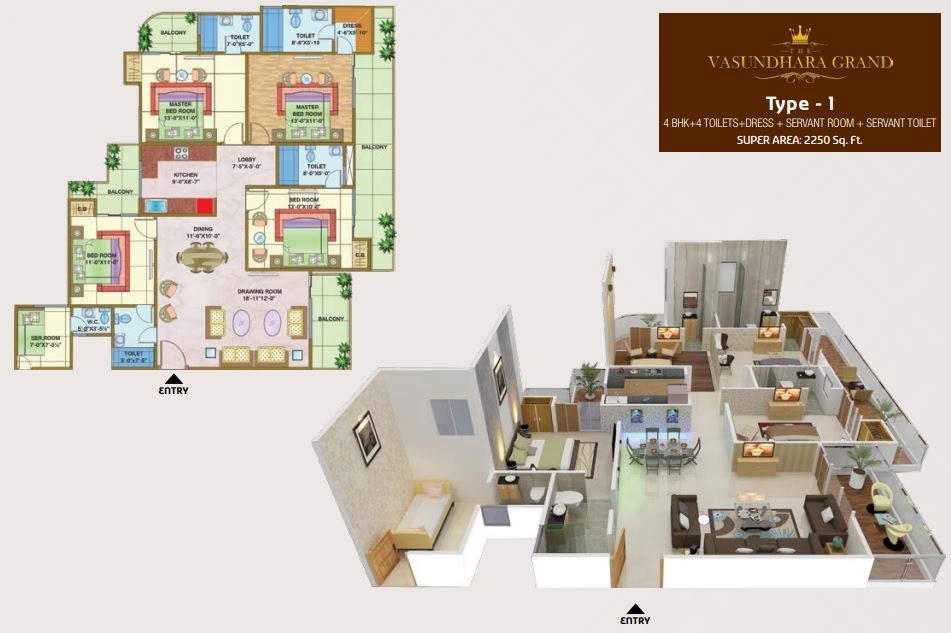 Nandini The Vasundhara Grand Floor Plans Vasundhara, Ghaziabad