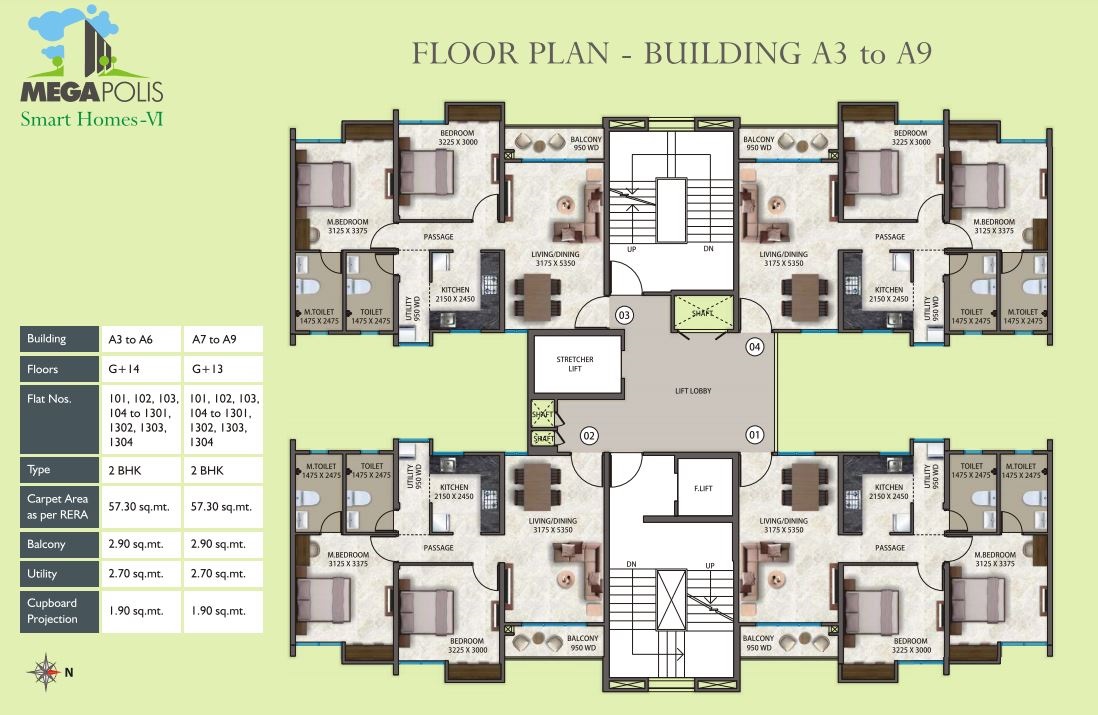 Kumar Megapolis Saffron Floor Plans Hinjewadi, Pune
