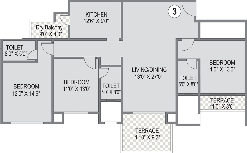Karia Konark Bella Vista Floor Plans Hadapsar, Pune
