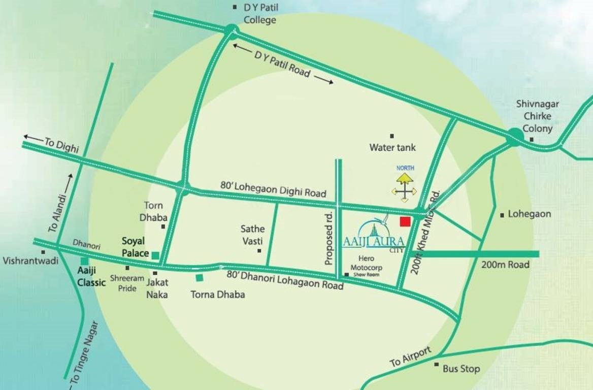 Aaiji Aura City Location Map