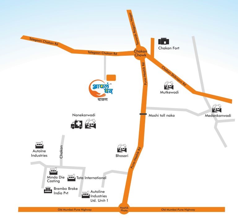 Aapla Ghar Chakan Location Map Chakan, Pune
