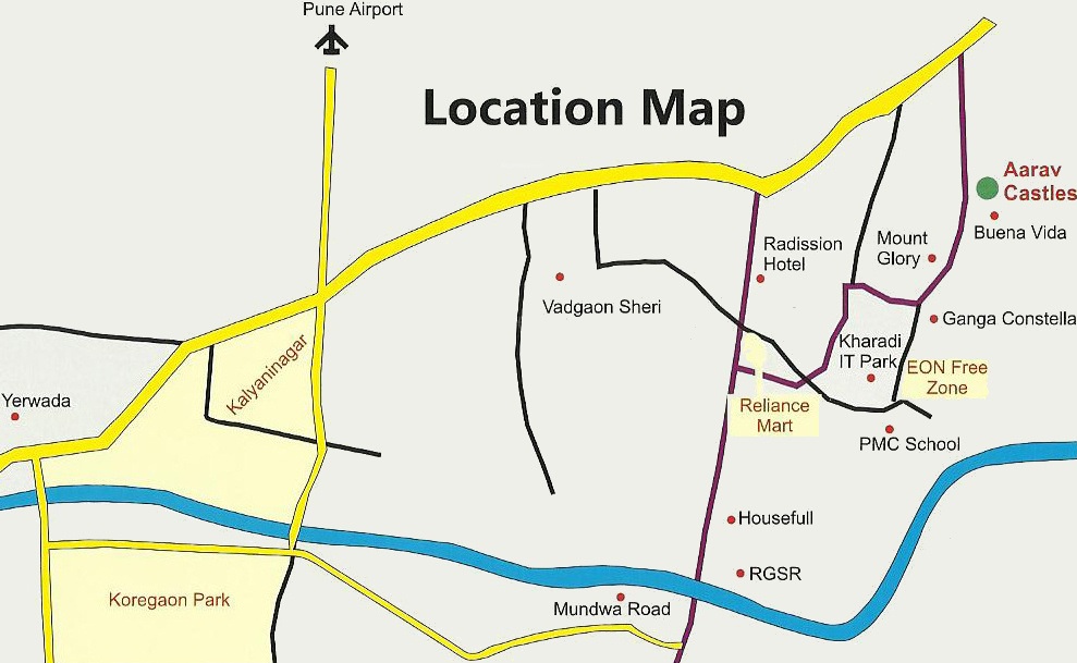 Aarav Castles Location Map