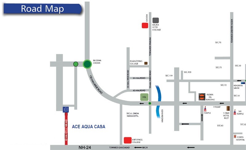 Ace Aqua Casa Location Map