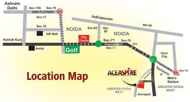 Ace Aspire Location Map