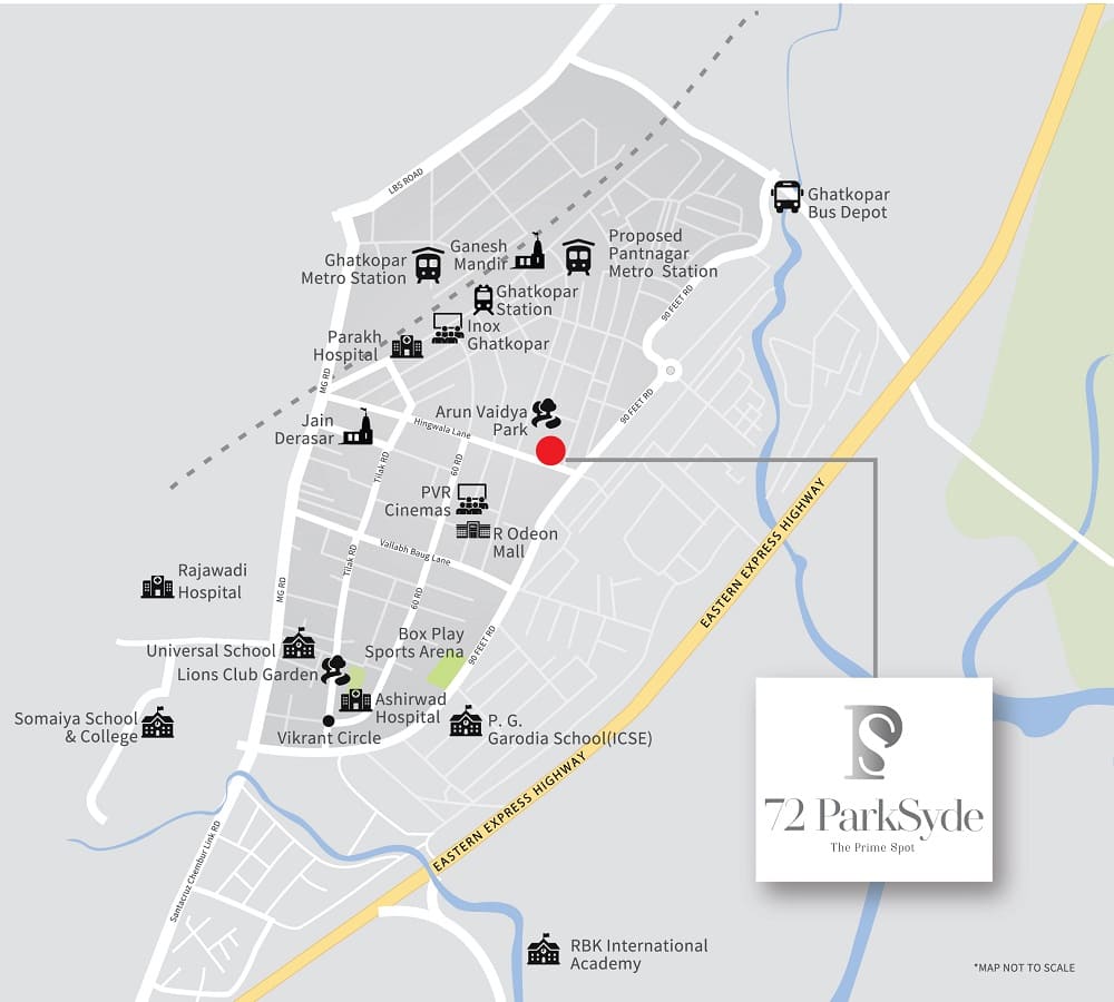 Adeshwar 72 Parksyde Location Map