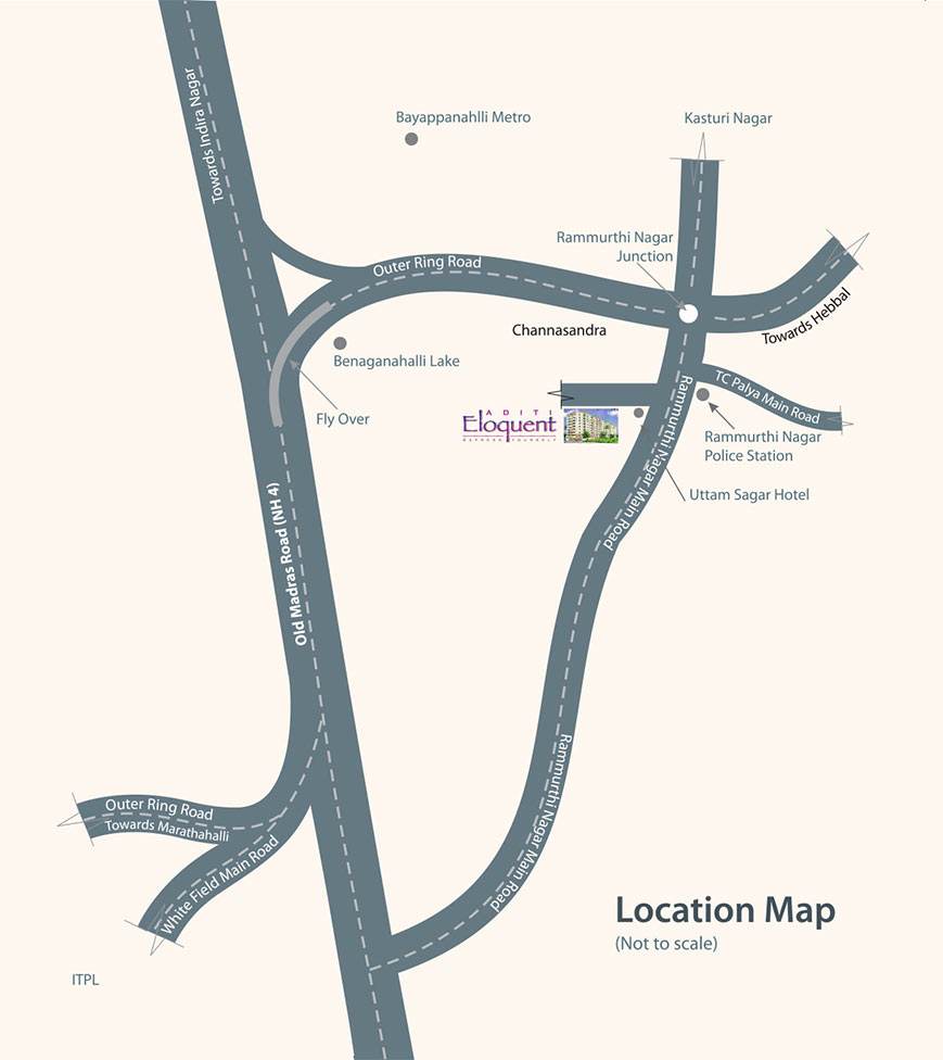 Adithi Eloquent Location Map