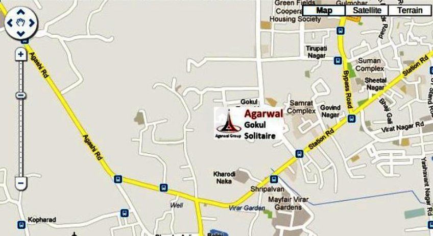 Agarwal Gokul Solitaire Location Map