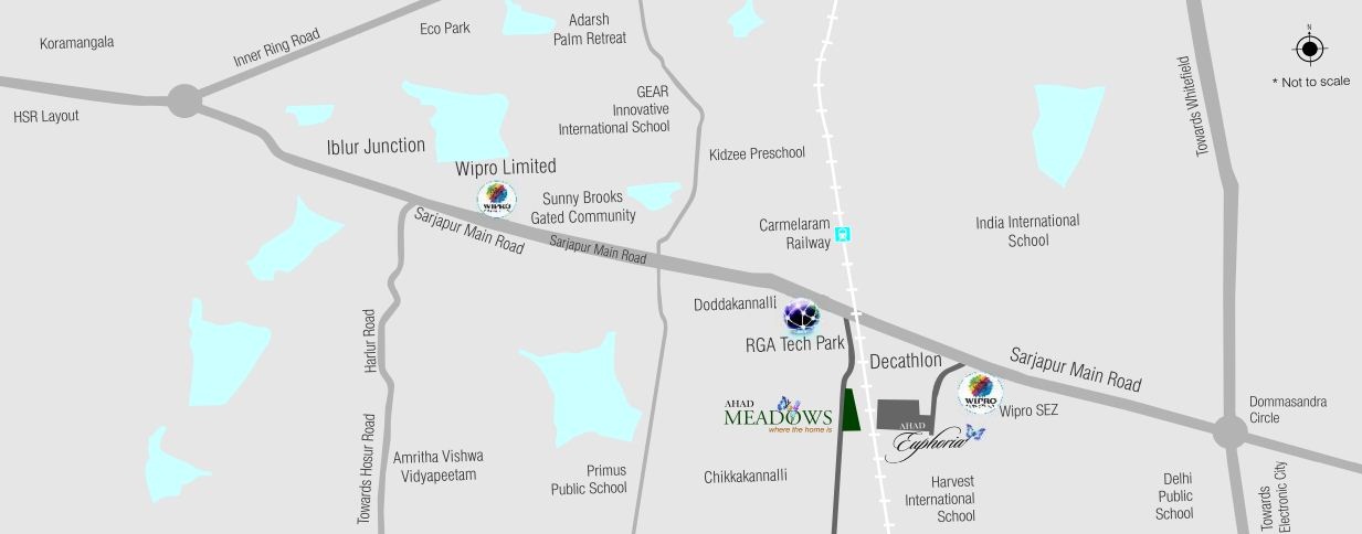 Ahad Meadows Location Map
