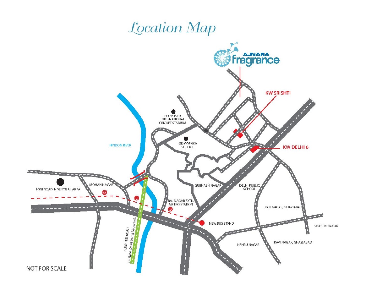 Ajnara Fragrance Location Map