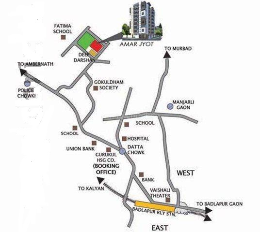 Amar Jyoti Location Map