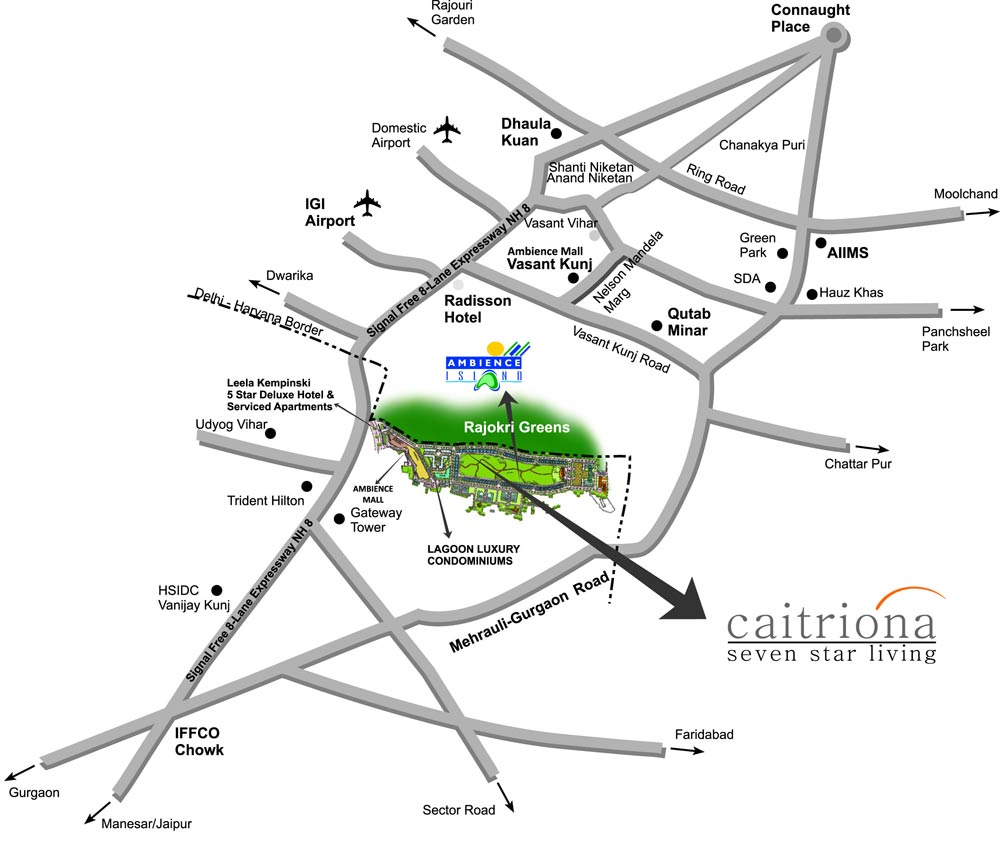 Ambience Caitriona Location Map