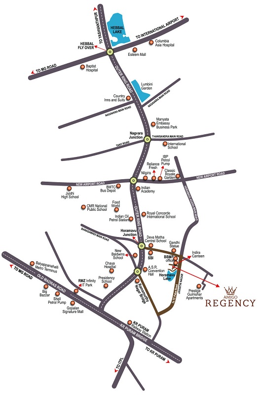 Amigo Regency Location Map