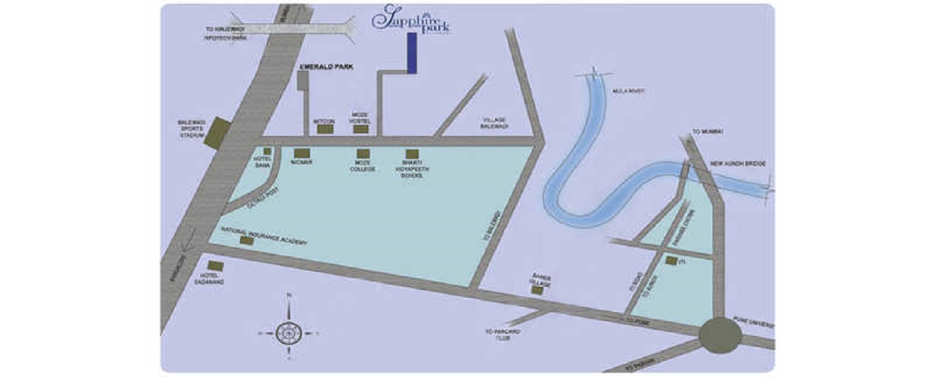 Amit Sapphire Park Location Map