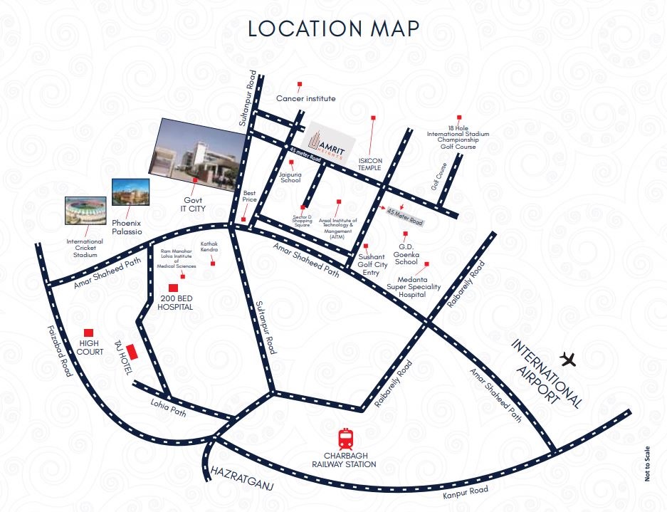 Amrit Heights Location Map