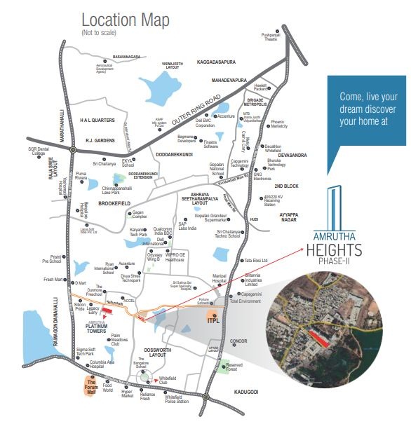 Amrutha Heights Phase 2 Location Map