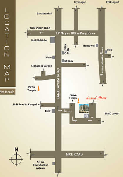 Anand Altair Location Map