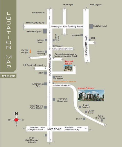 Anand Aster Location Map