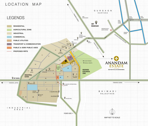 Anandam Estate Location Map