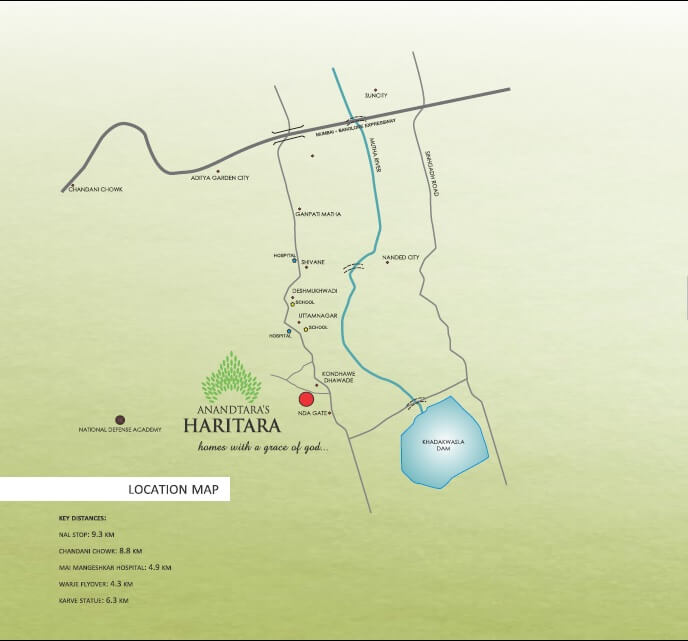 Anandtara Haritara Location Map