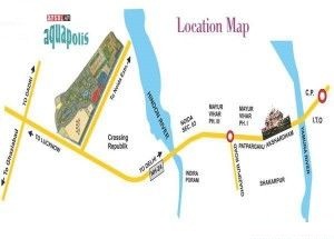 Ansal Sushant Aquapolis Location Map