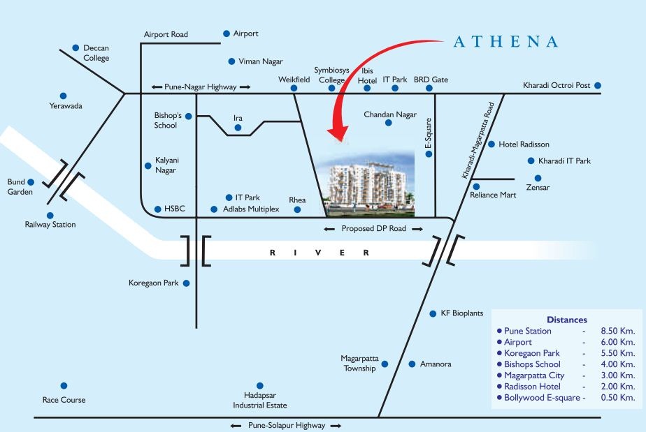 Anshul Athena Location Map