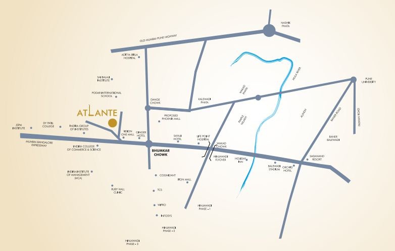 Anshul Atlante Location Map