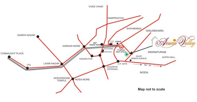 Apex Acacia Valley Location Map