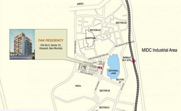 Apex Oak Residency Location Map