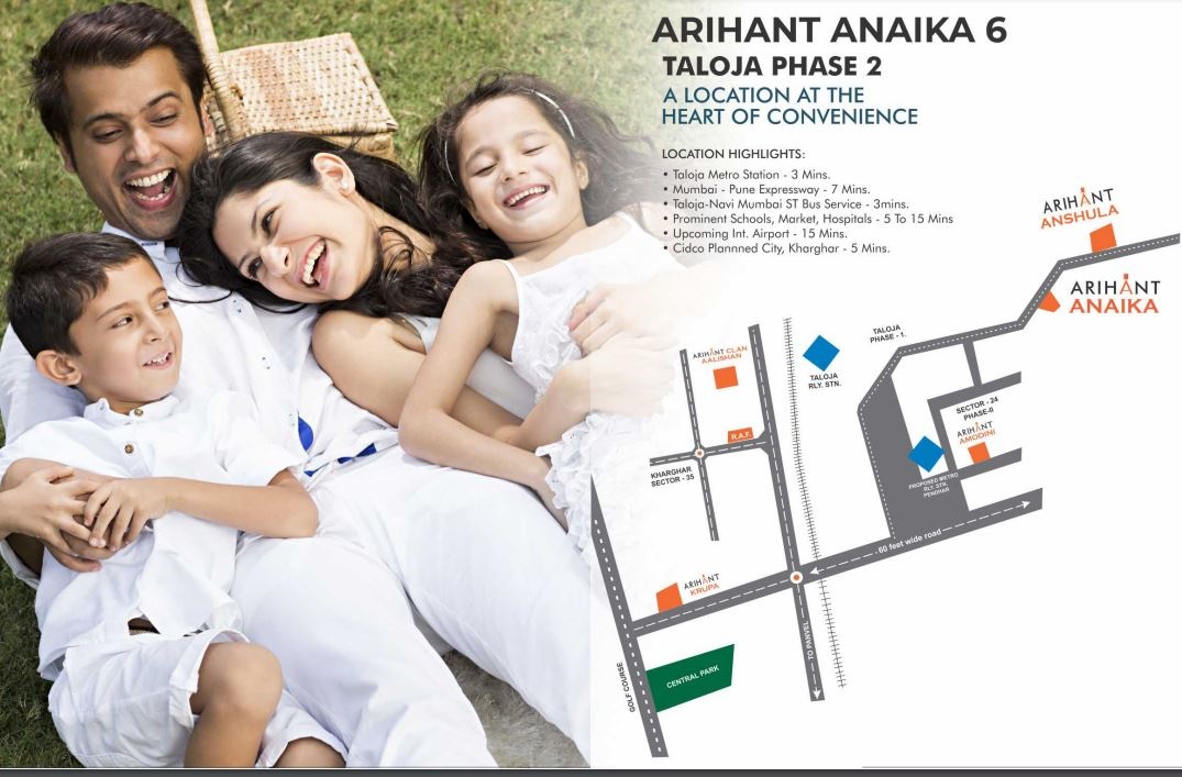 Arihant 6 Anaika Location Map