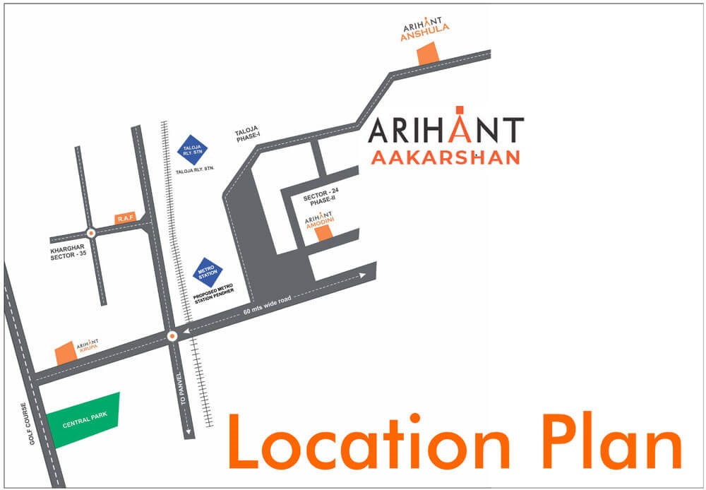 Arihant Aakarshan Location Map