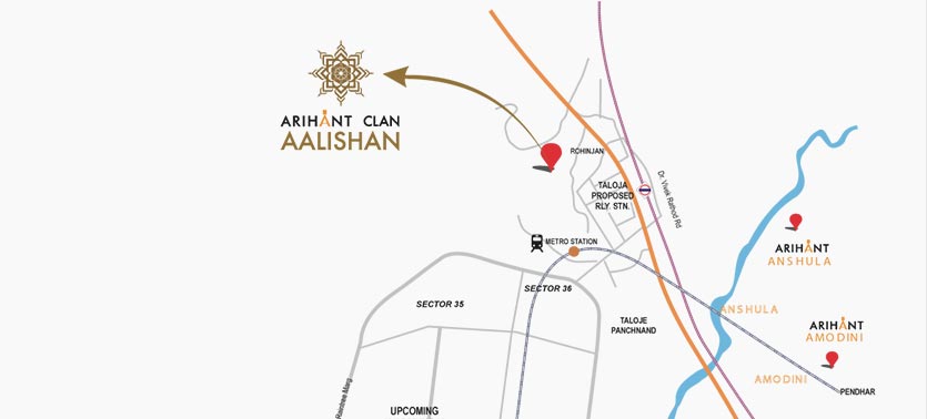 Arihant Aalishan Location Map