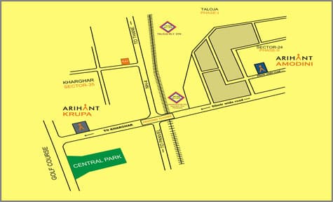 Arihant Amodini Location Map