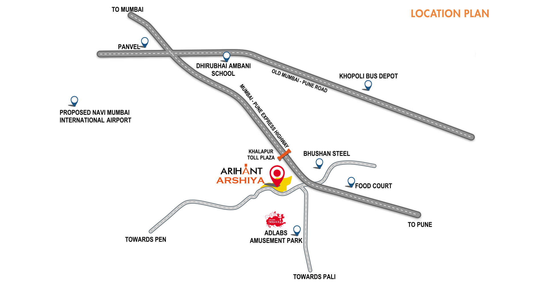 Arihant Arshiya Location Map
