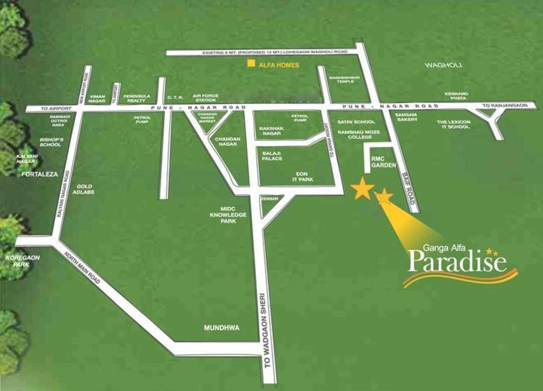 Ark Prem Alfa Paradise Location Map