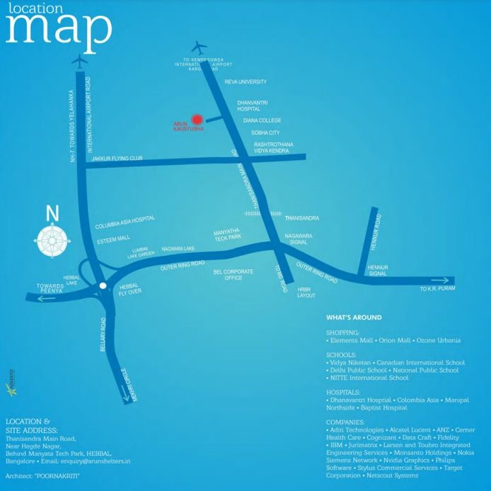 Arun Kaustubha Location Map
