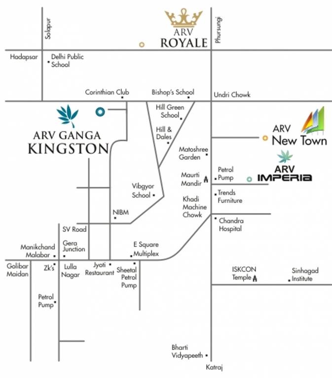 Arv Ganga Kingston Location Map
