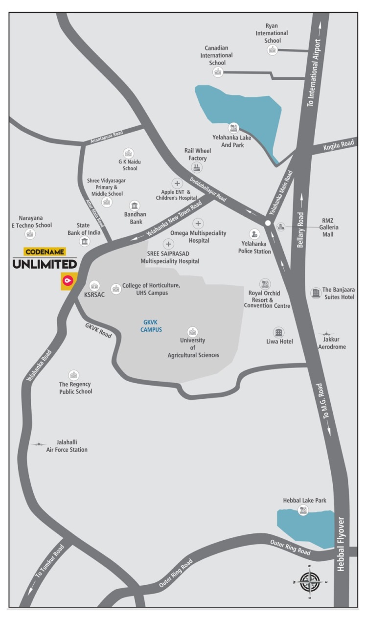 Arvind Codename Unlimited Location Map