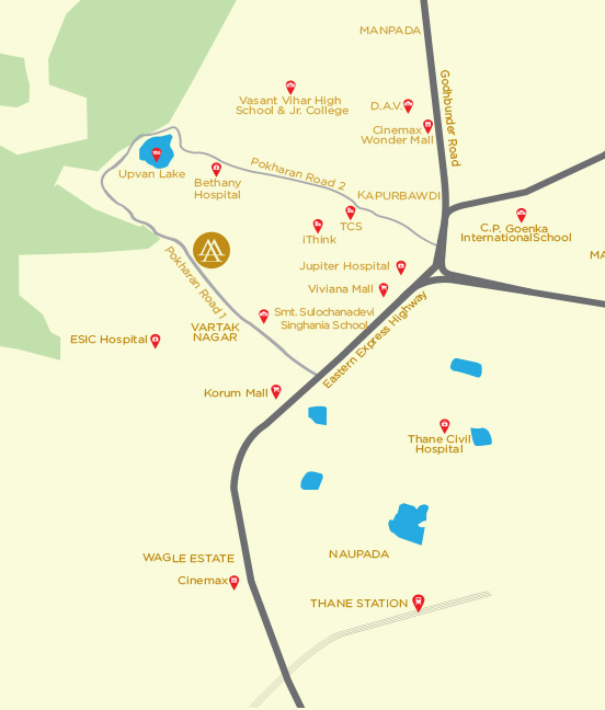 Ashar Metro Towers Location Map