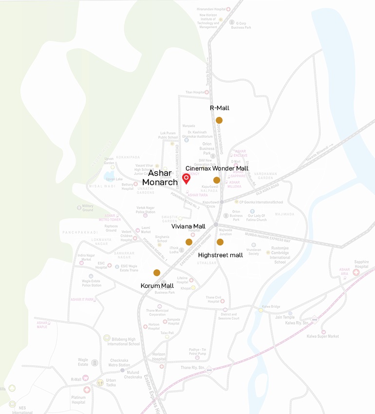 Ashar Monarch Location Map
