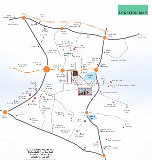Ashish A N Reddy Apartment Location Map