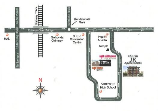 Ashish Jk Apartments Location Map