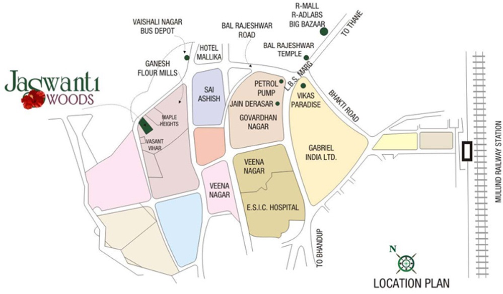 Ashray Jaswanti Woods Location Map