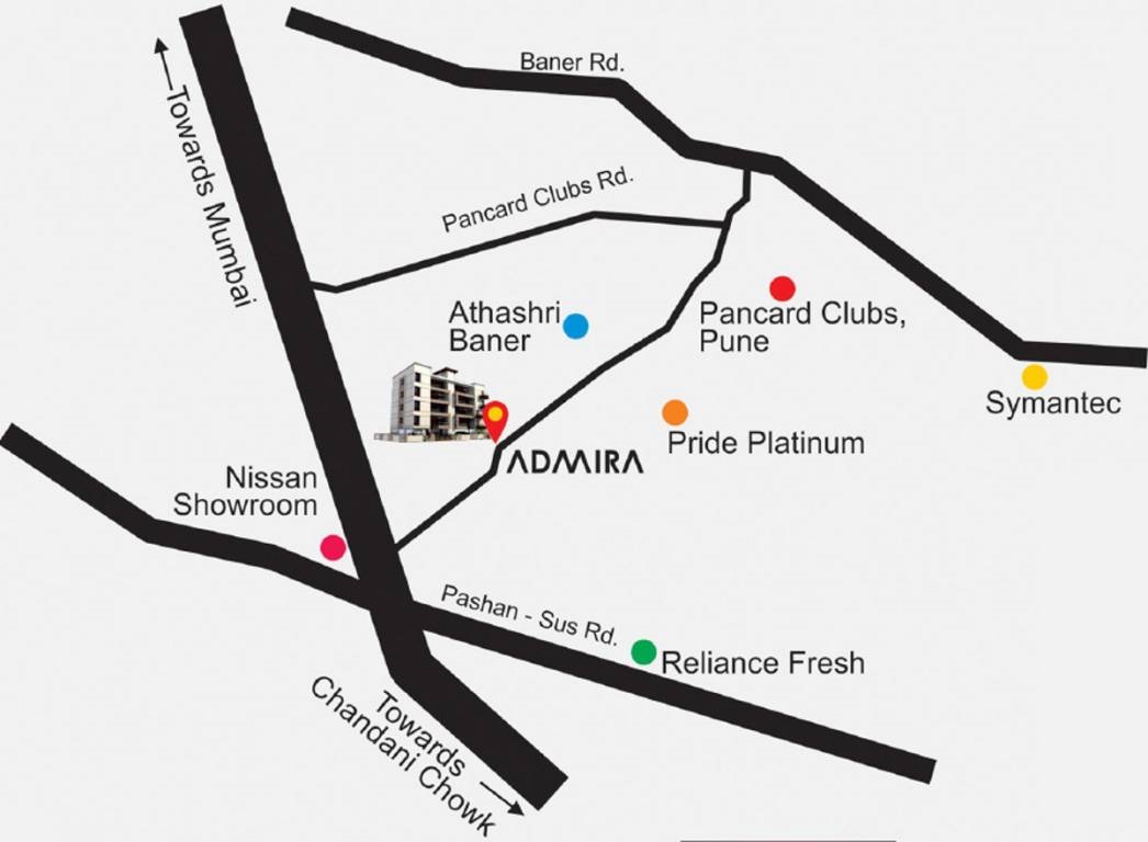 Ashwamedh Admira Location Map