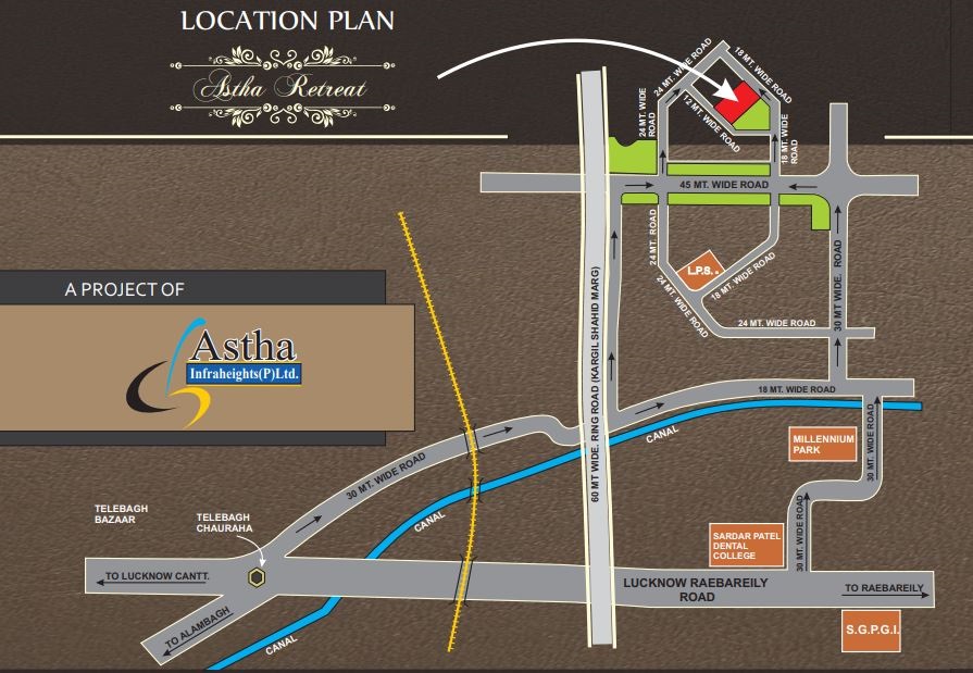 Astha Retreat Location Map