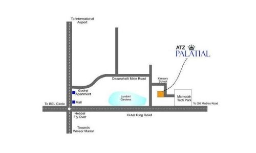 Atz Palatial Location Map