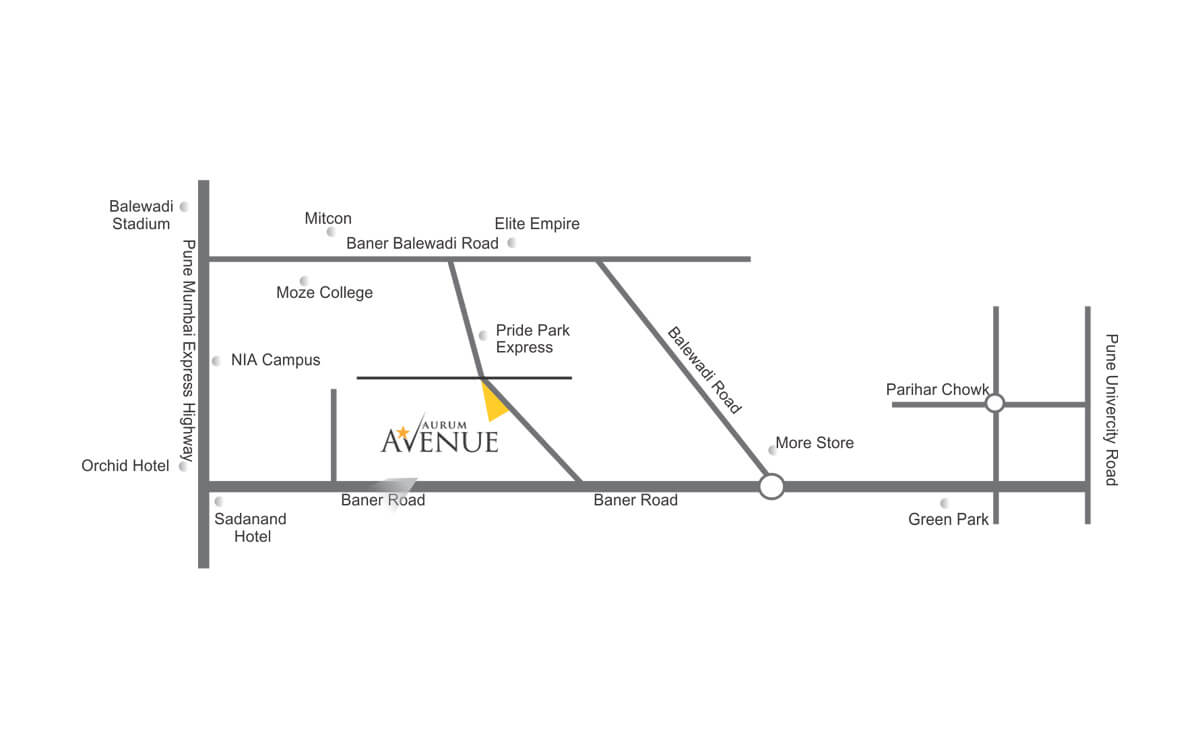 Aurum Avenue Location Map