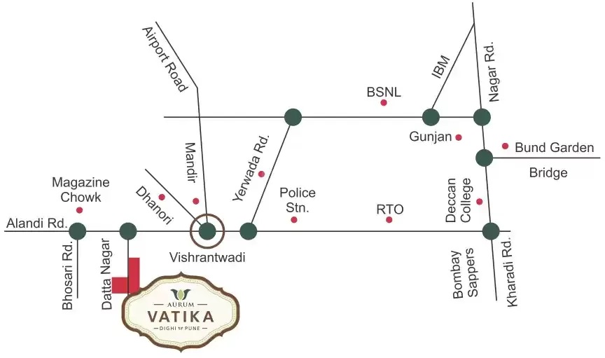Aurum Vatika Location Map